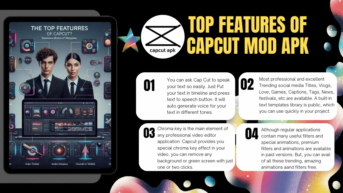 TOP CEATURES OF CAPCUT MOD APK